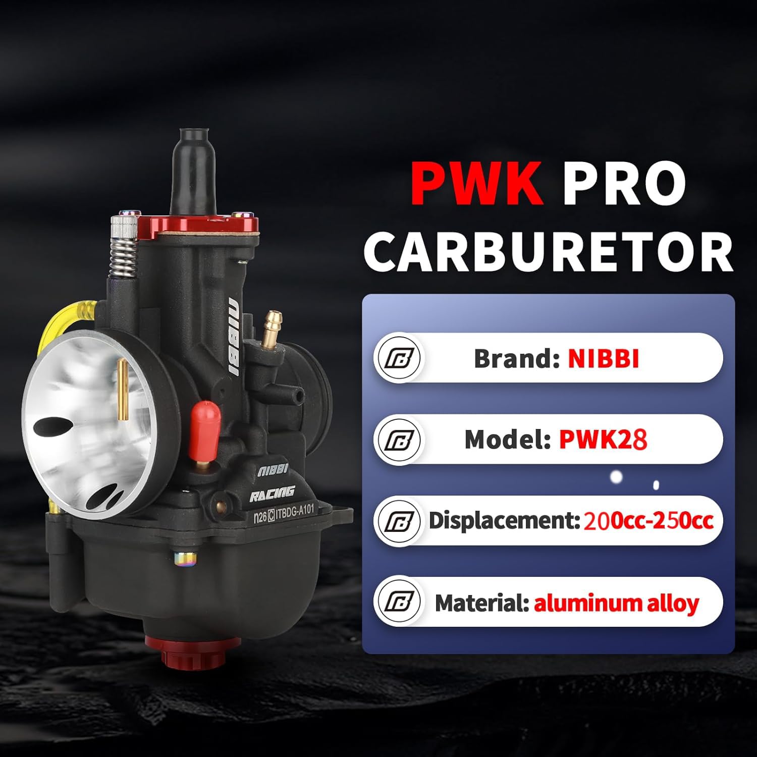 Amazon | NIBBI キャブレター PWK 28mm オートバイ、200cc-250cc